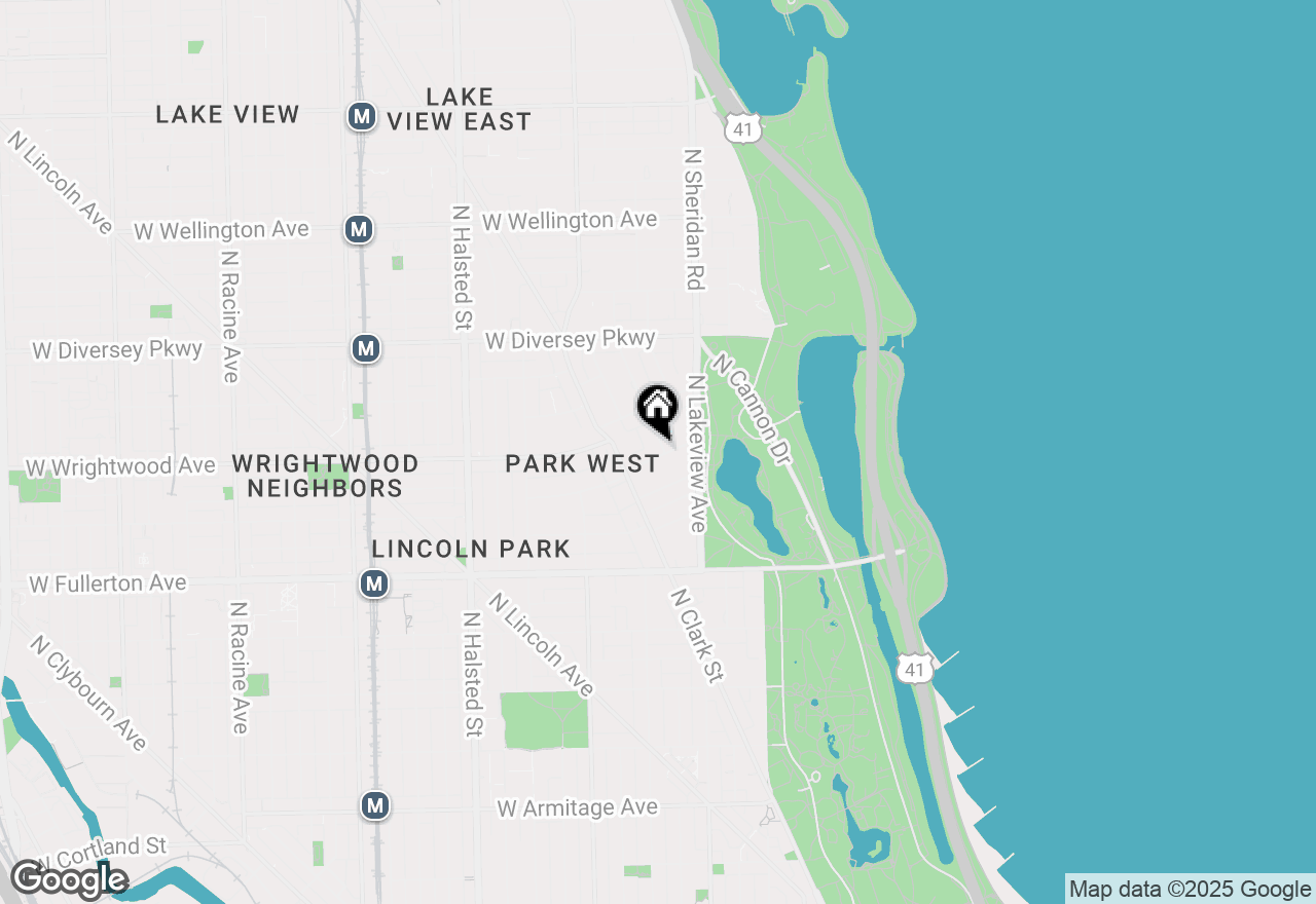 Map of 2600 N Hampden Court #K4, Chicago, IL 60614