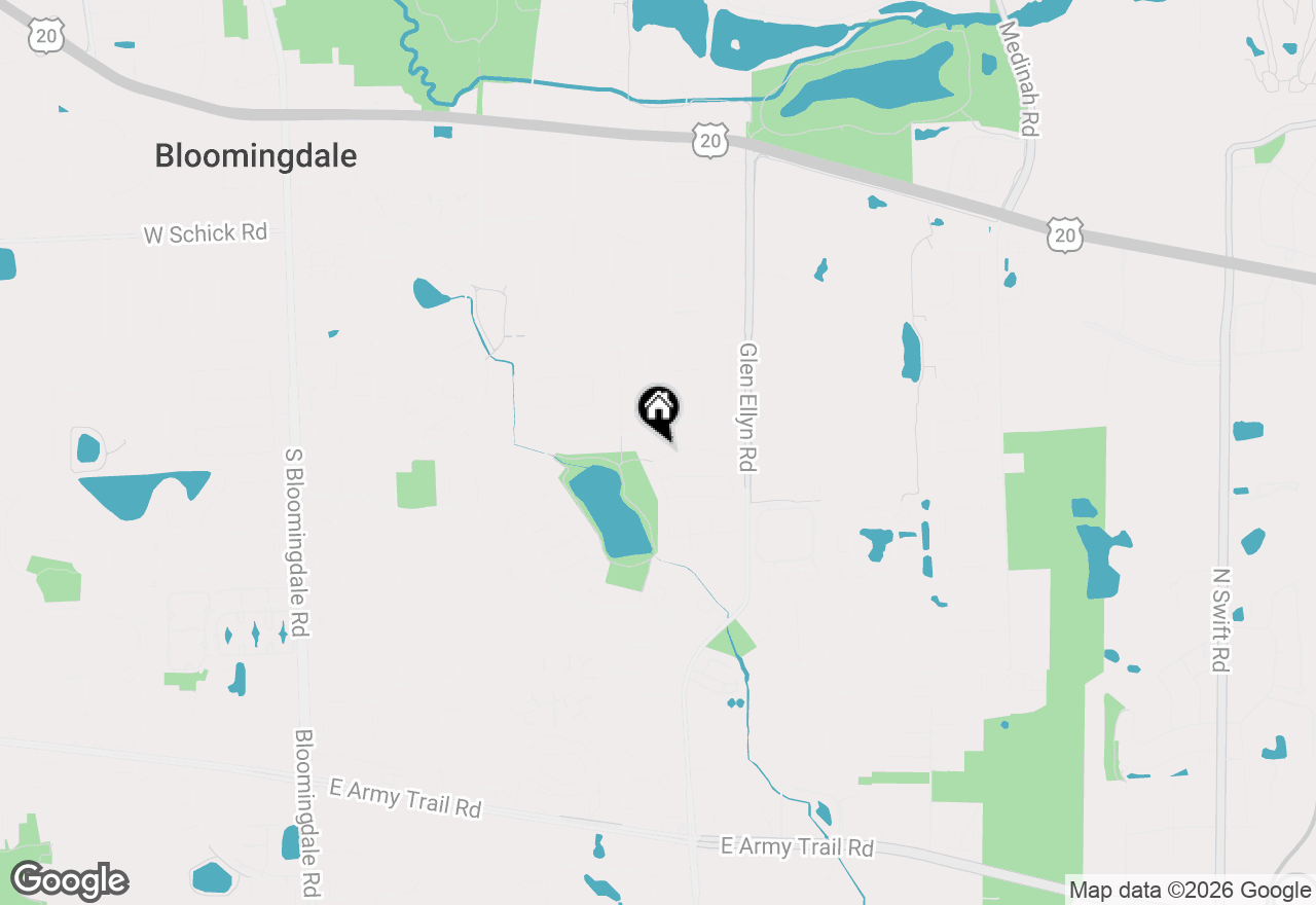 Map of 217 Tamarack Drive, Bloomingdale, IL 60108