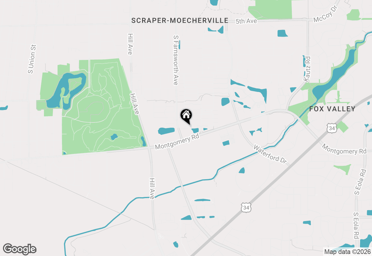 Map of 1121 Symphony Drive, Aurora, IL 60504