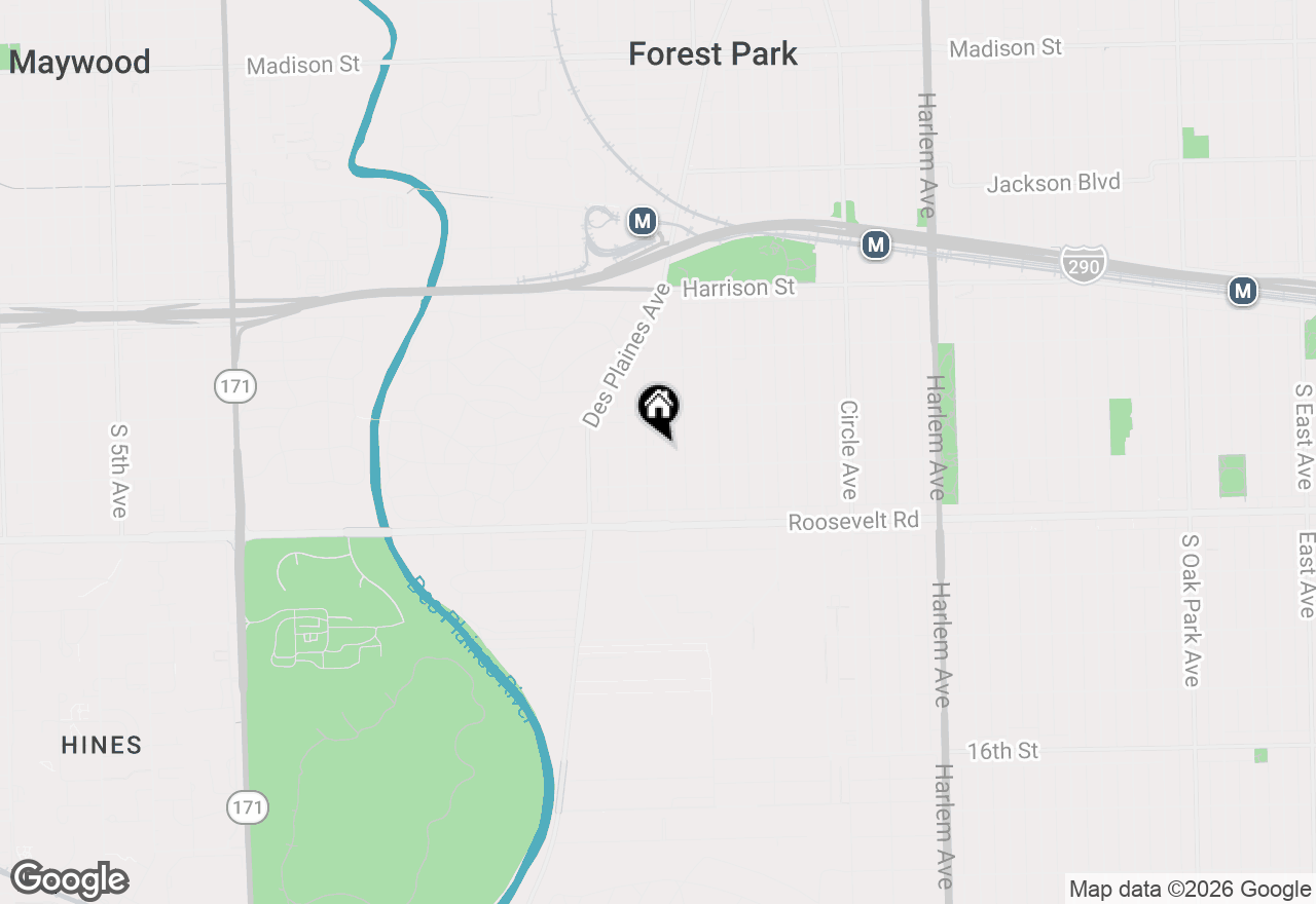 Map of 1037 Dunlop Avenue, Forest Park, IL 60130