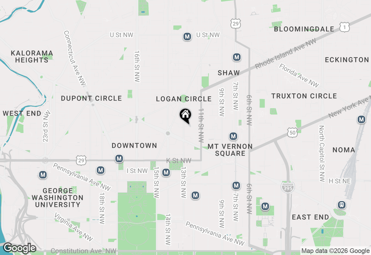 Map of 1211 13th Street Nw #407, Washington, DC 20005