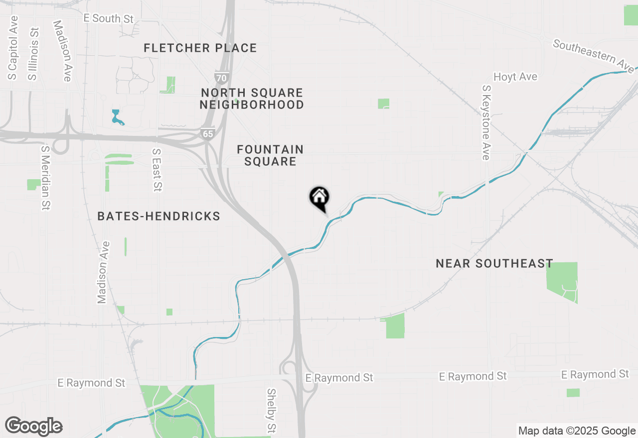 Map of 1434 Laurel Street, Indianapolis, IN 46203