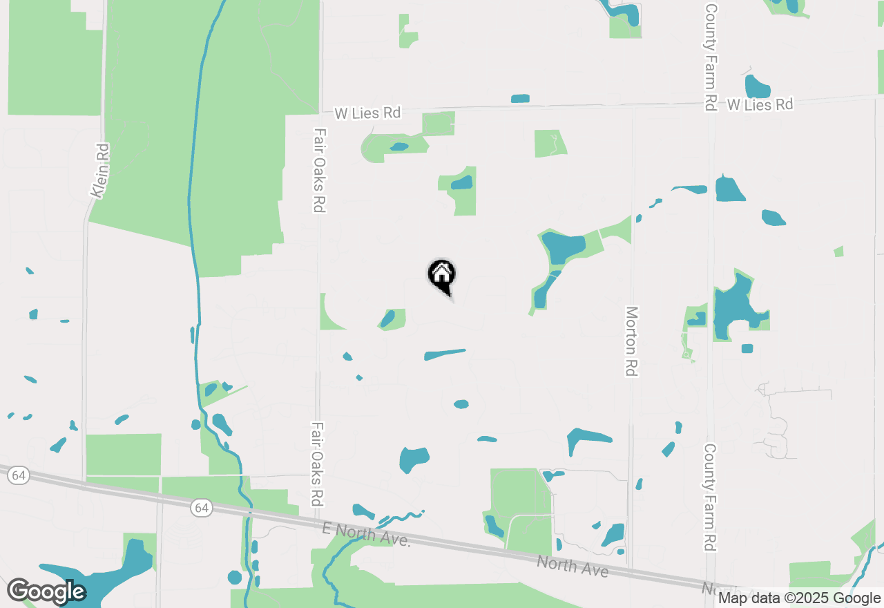 Map of 1256 Evergreen Drive, Carol Stream, IL 60188