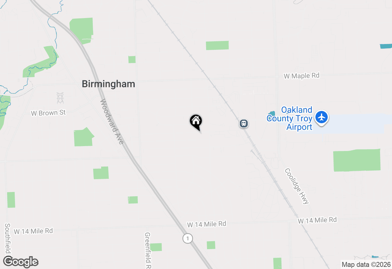 Map of 1840 Holland Street, Birmingham, MI 48009