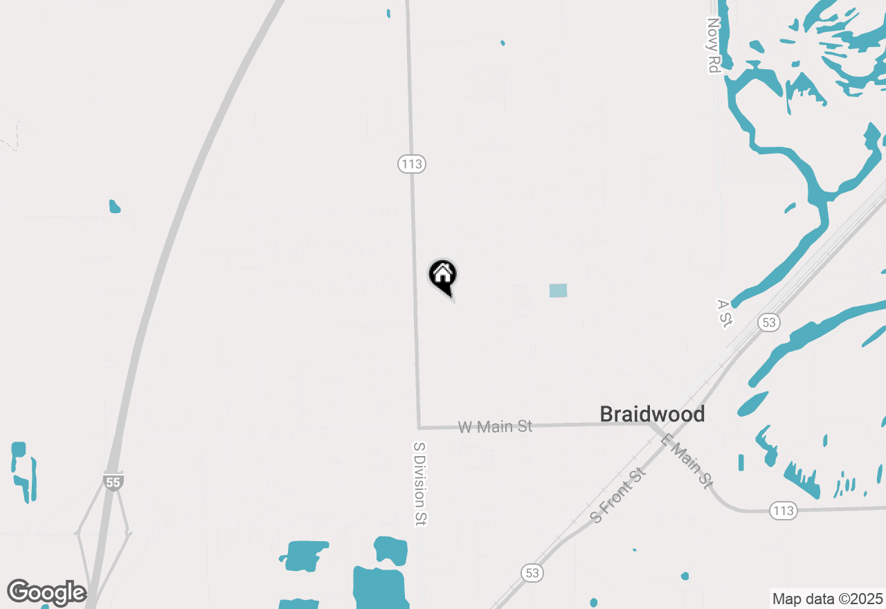 Map of 340 N Walker Street, Braidwood, IL 60408