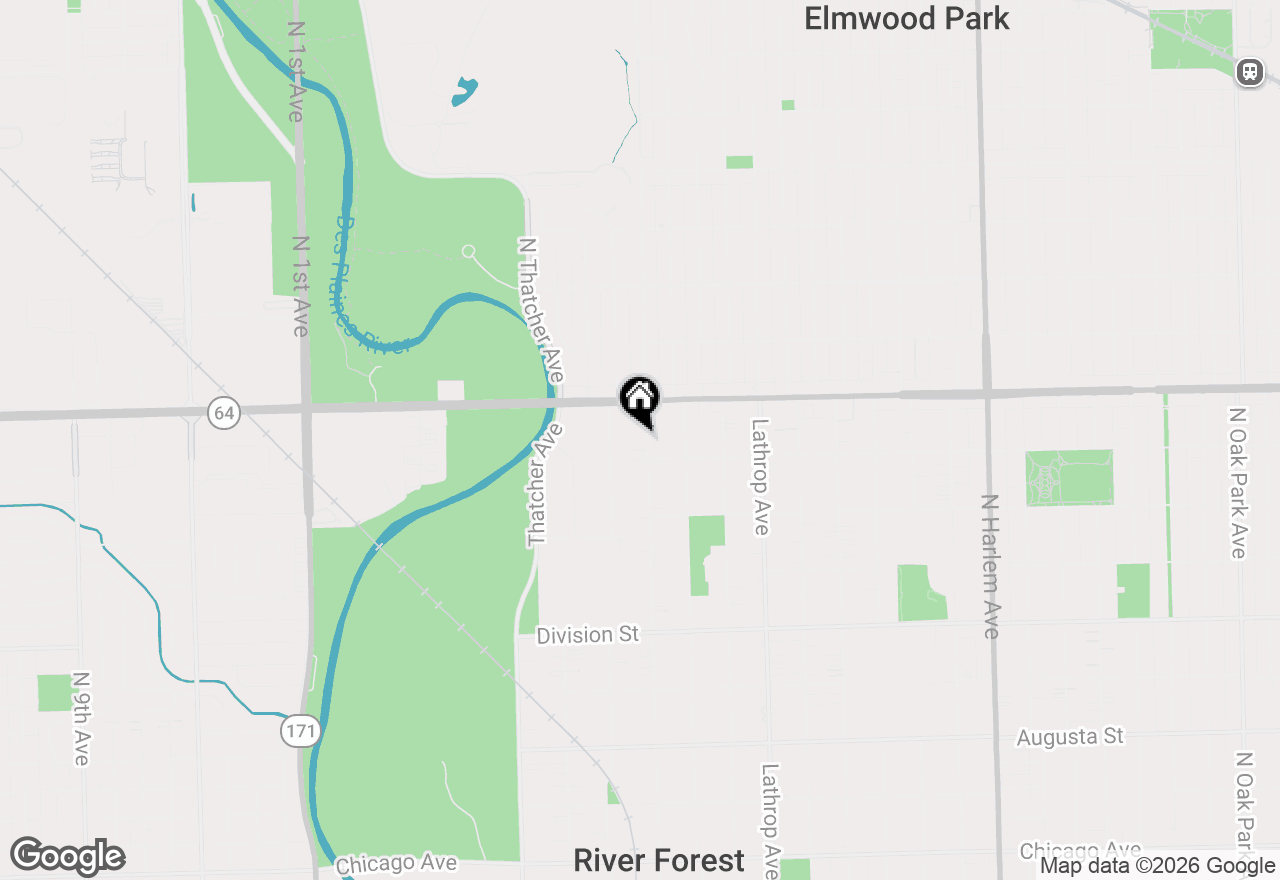 Map of 1514 Park Avenue, River Forest, IL 60305