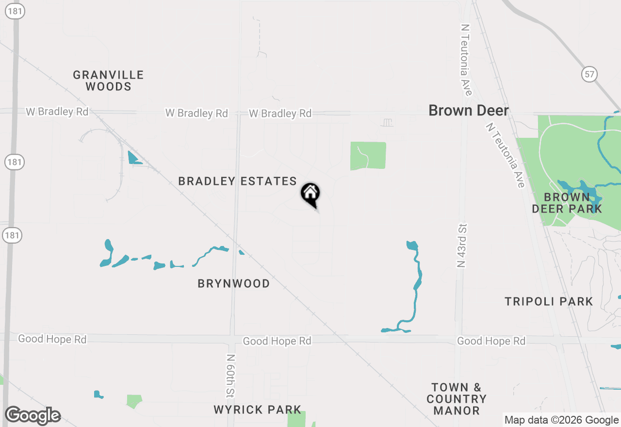 Map of 5319 W Spring Ln, Milwaukee, WI 53223