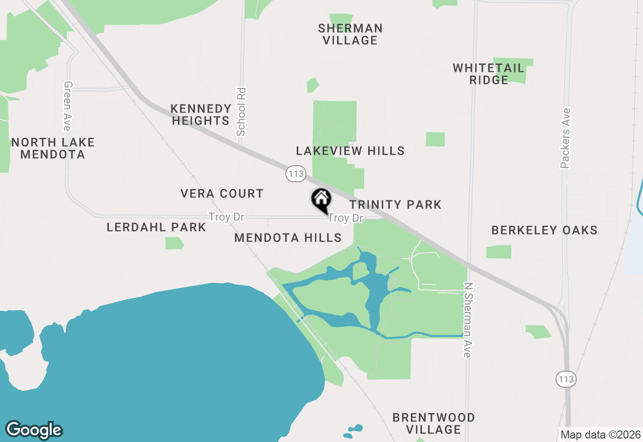 Map of 1213 Troy Drive, Madison, WI 53704