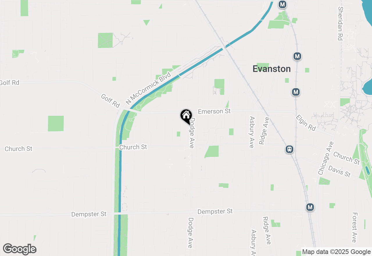 Map of 1801 Brown Avenue, Evanston, IL 60201