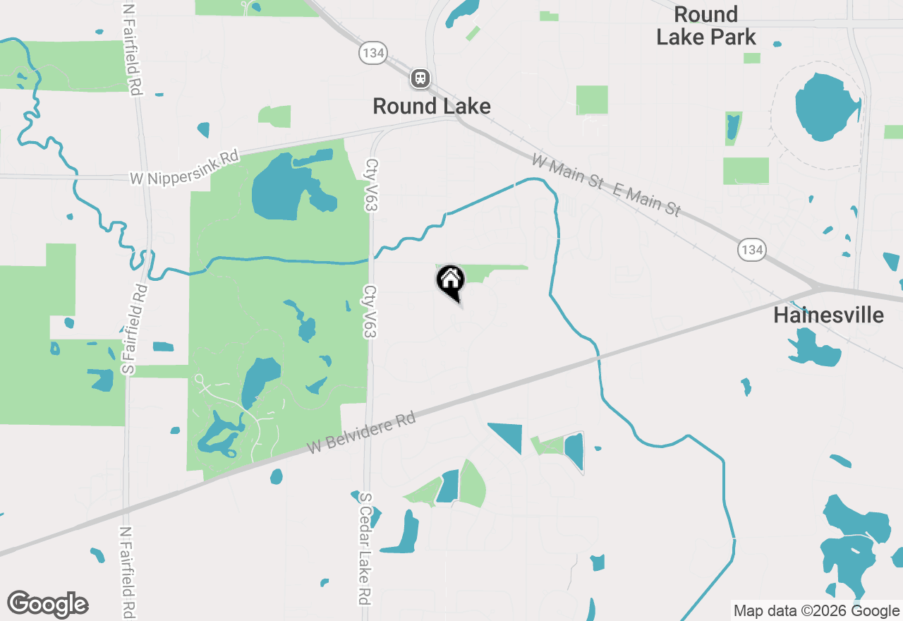 Map of 220 S Wildrose Court, Round Lake, IL 60073