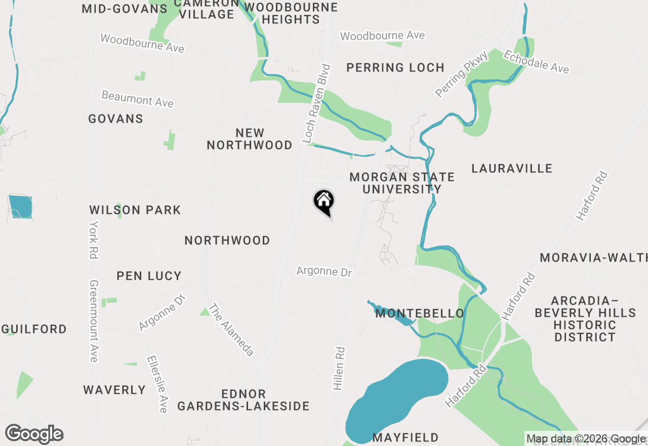 Map of 1543 Northwick Road #1, Baltimore, MD 21218