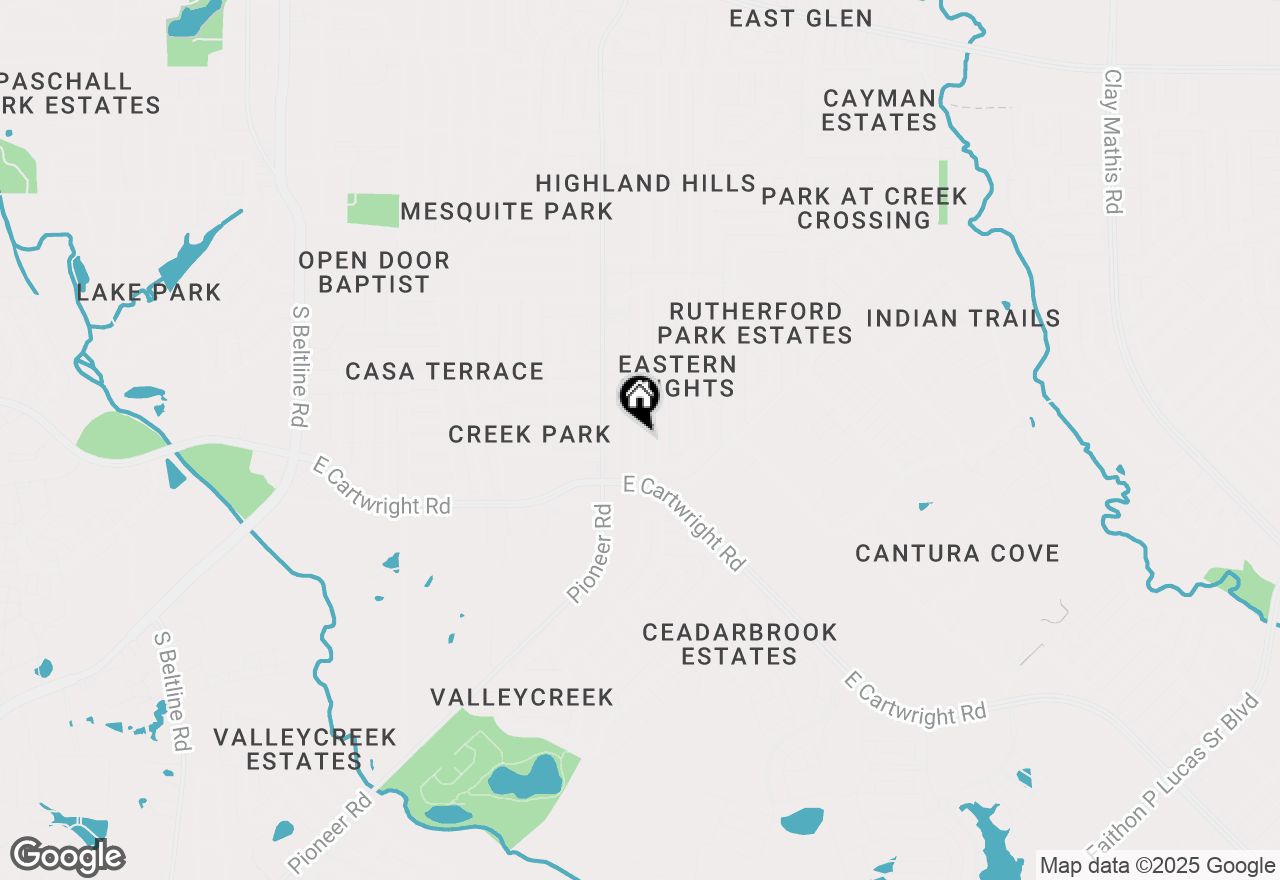 Map of 1442 Eastern Heights Drive, Mesquite, TX 75149