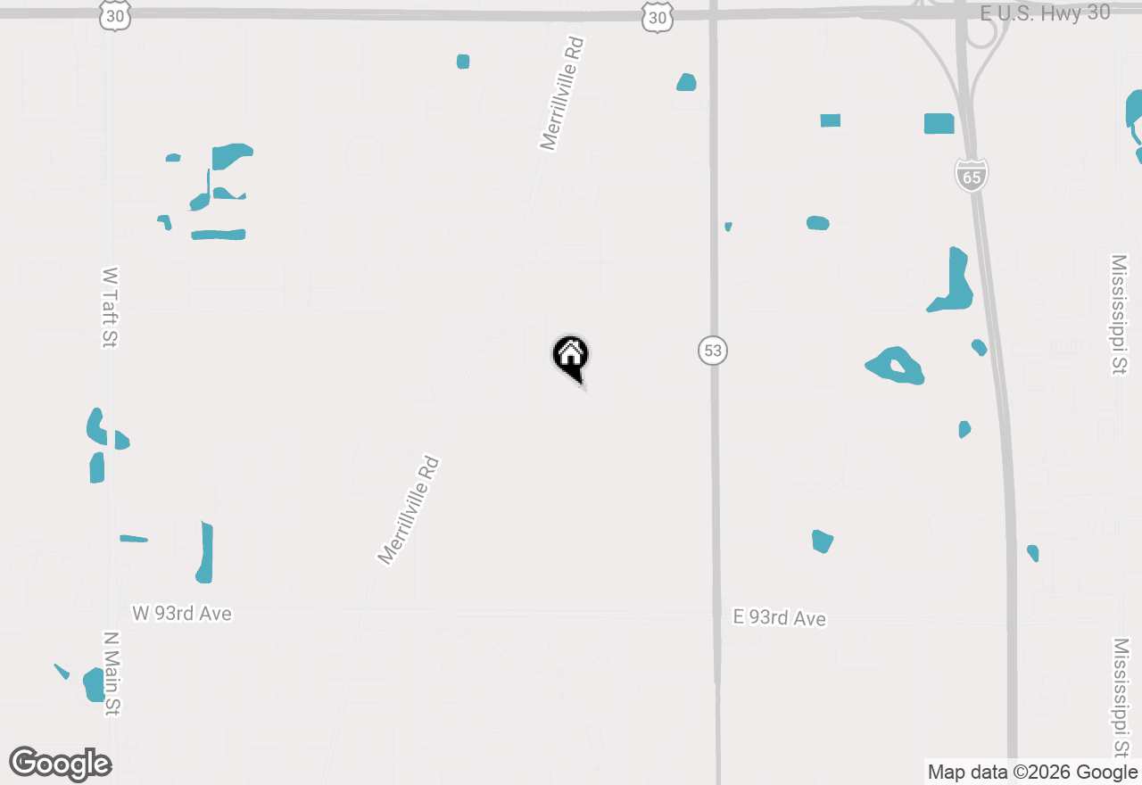 Map of 8803 Jackson Street, Merrillville, IN 46410