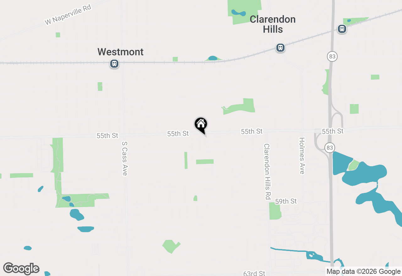 Map of 335 Reserve Circle, Clarendon Hills, IL 60514