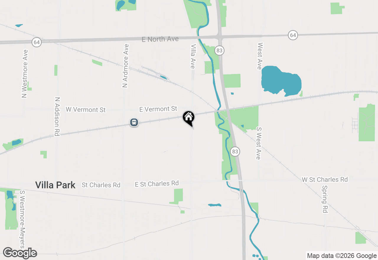 Map of (Address confidential), Villa Park, Illinois 60181