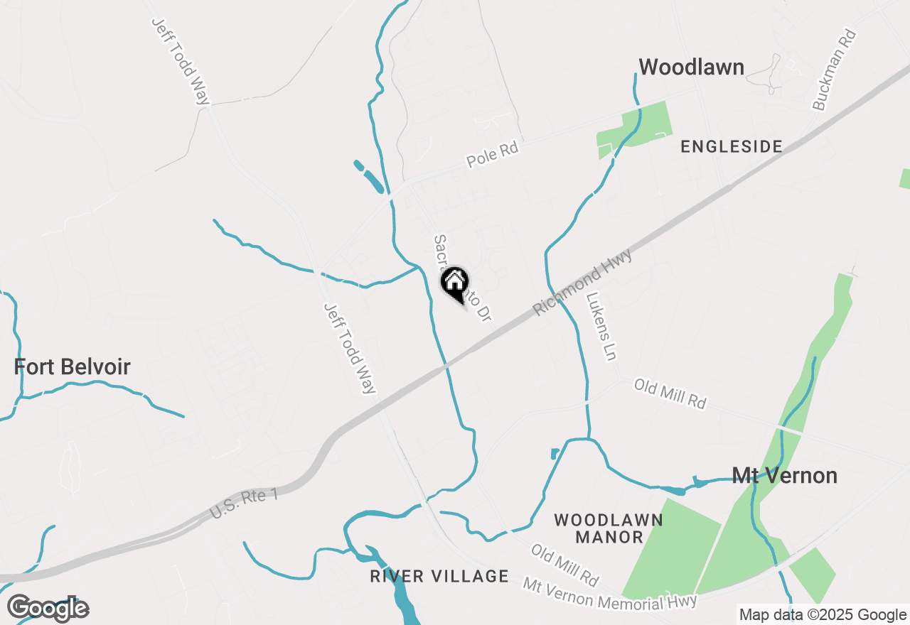 Map of 8733 Village Green Court, Alexandria, VA 22309