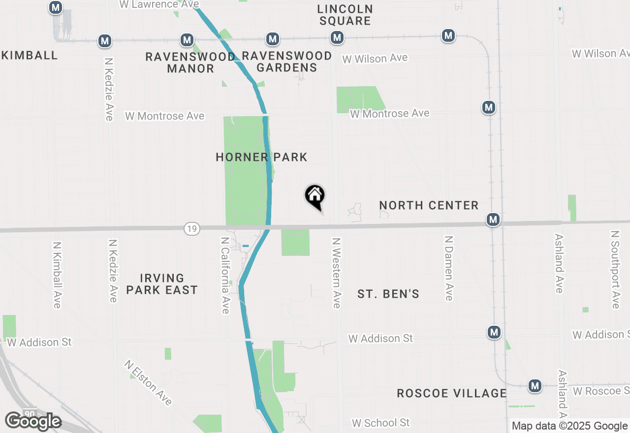 Map of 2447 W Cuyler Avenue, Chicago, IL 60618