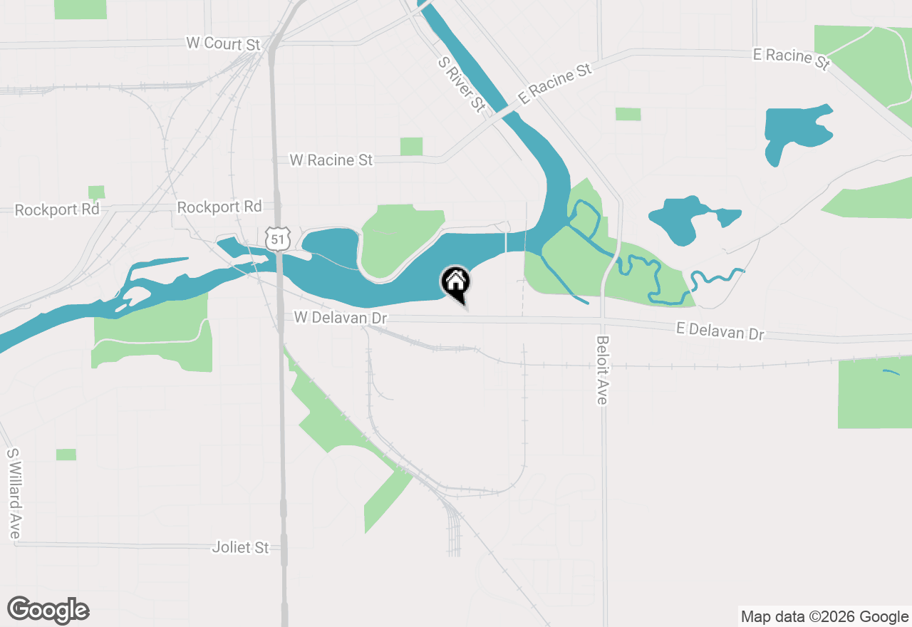 Map of 468 W Delavan Dr, Janesville, WI 53546
