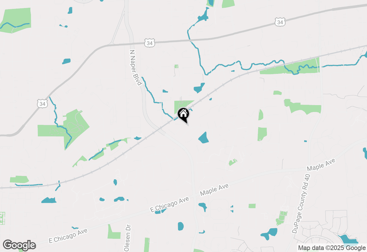 Map of 5S705 Hummingbird Lane, Naperville, IL 60540