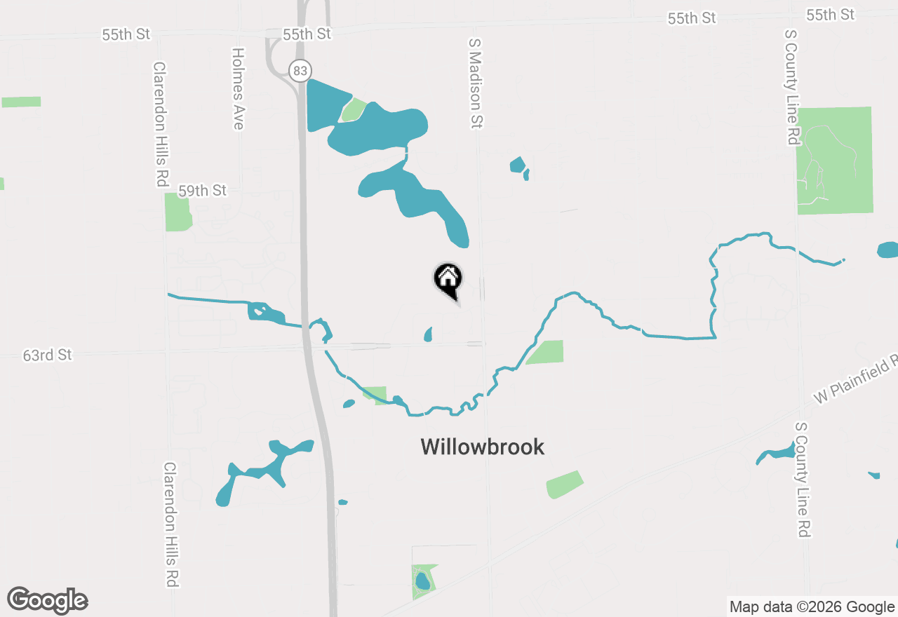 Map of 68 Godair Drive, Hinsdale, IL 60521