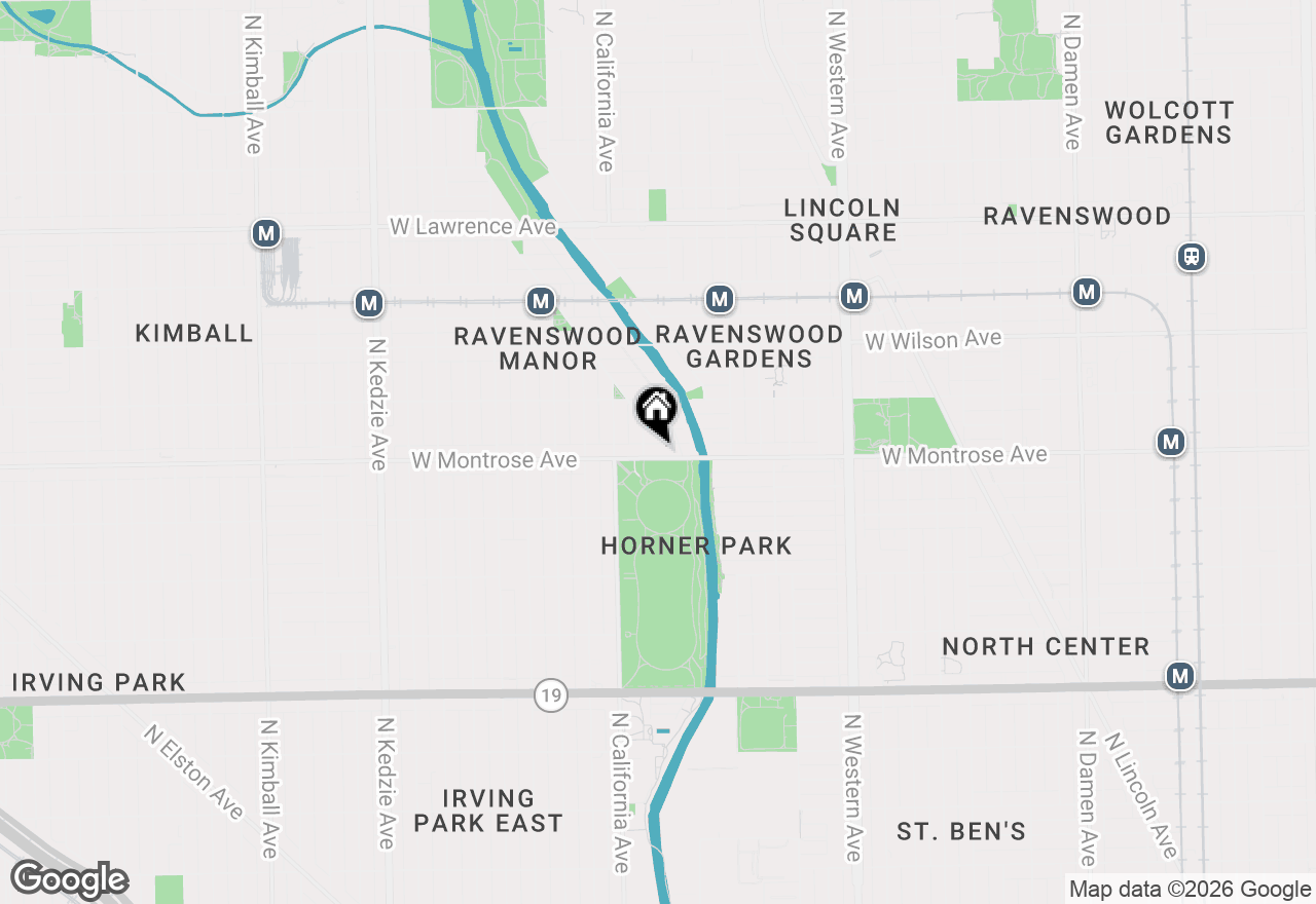 Map of 2712 W Montrose Avenue #2E, Chicago, IL 60618