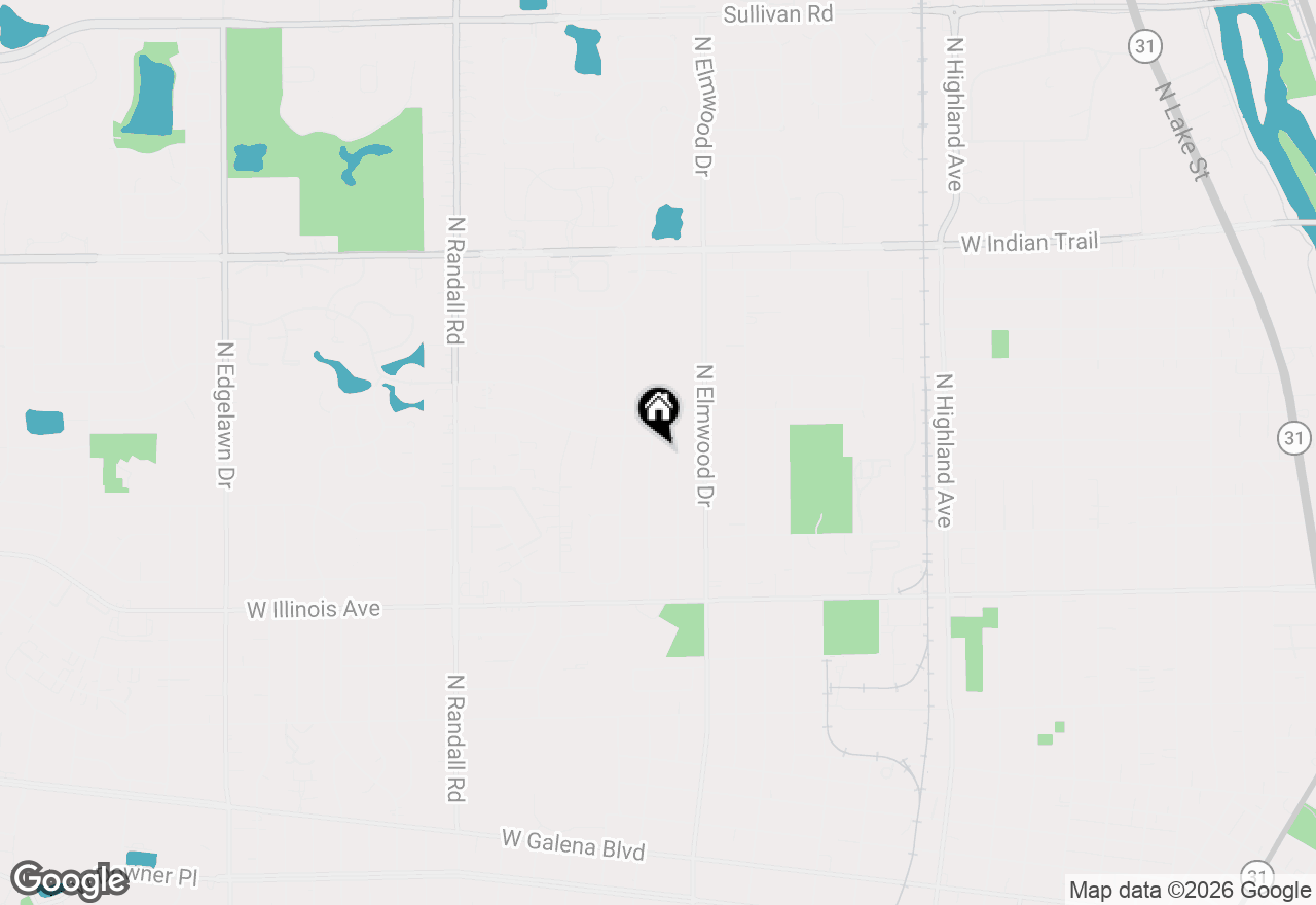 Map of 877 N Fordham Avenue, Aurora, IL 60506