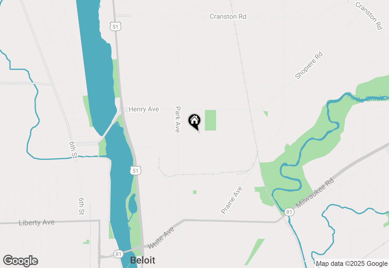 Map of 1676 Wisconsin Avenue, Beloit, WI 53511