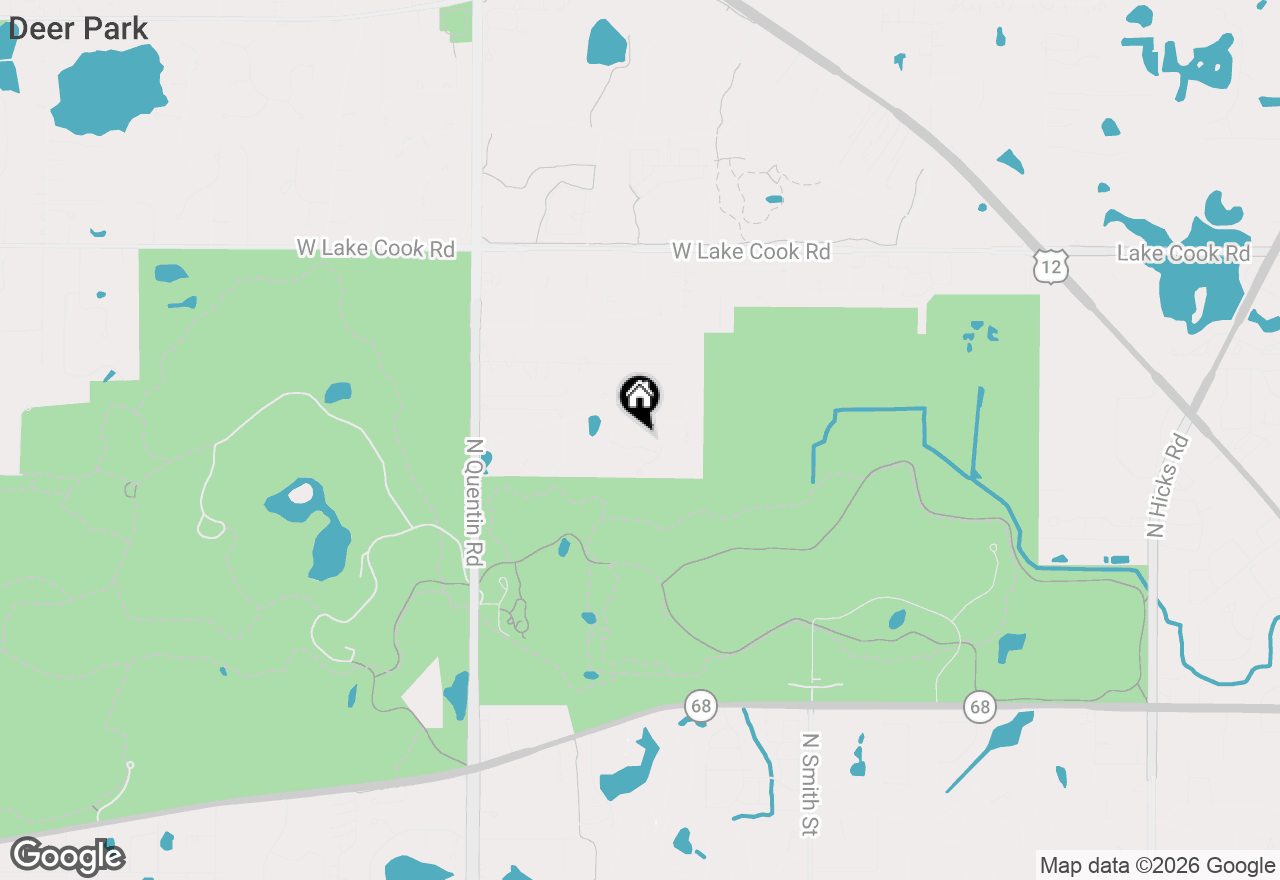 Map of 484 W Haleys Hill Court, Palatine, IL 60074