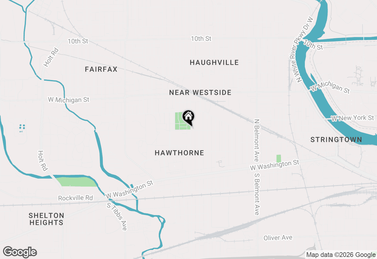Map of 302 N Warman Avenue, Indianapolis, IN 46222