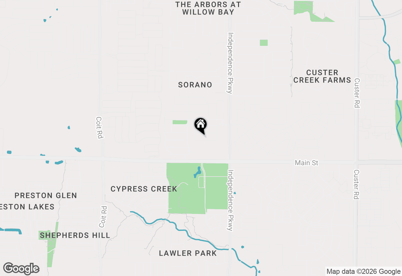 Map of 14176 Gatewood Lane, Frisco, TX 75035