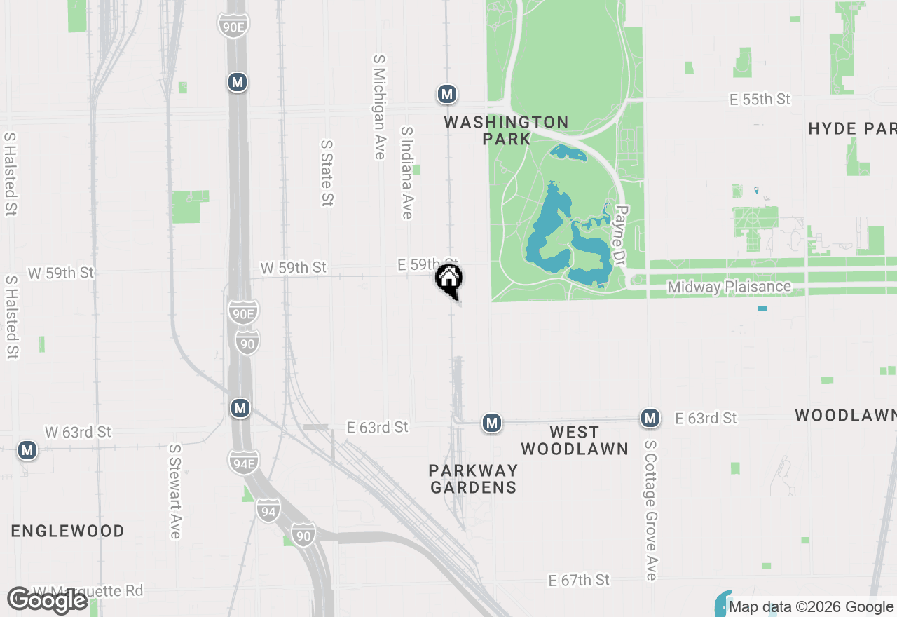 Map of 313 E 60th Street #4, Chicago, IL 60637