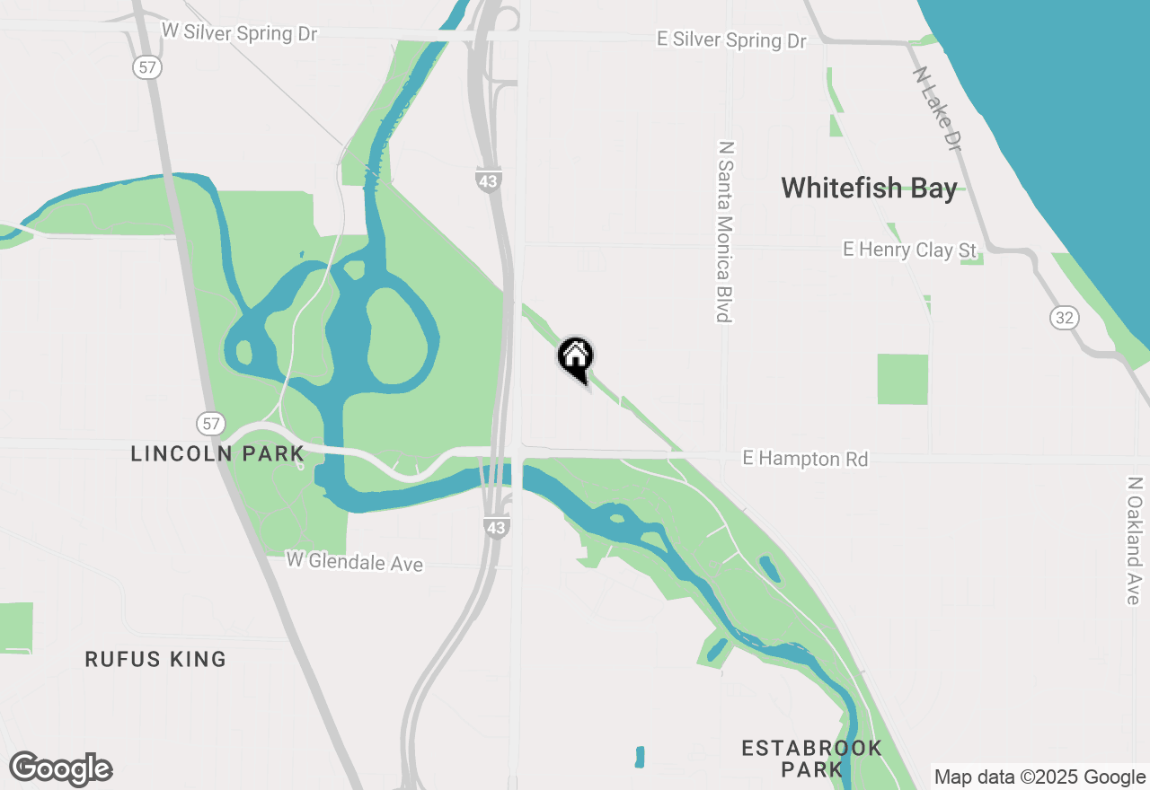 Map of 4892 N Mohawk Ave, Glendale, WI 53217