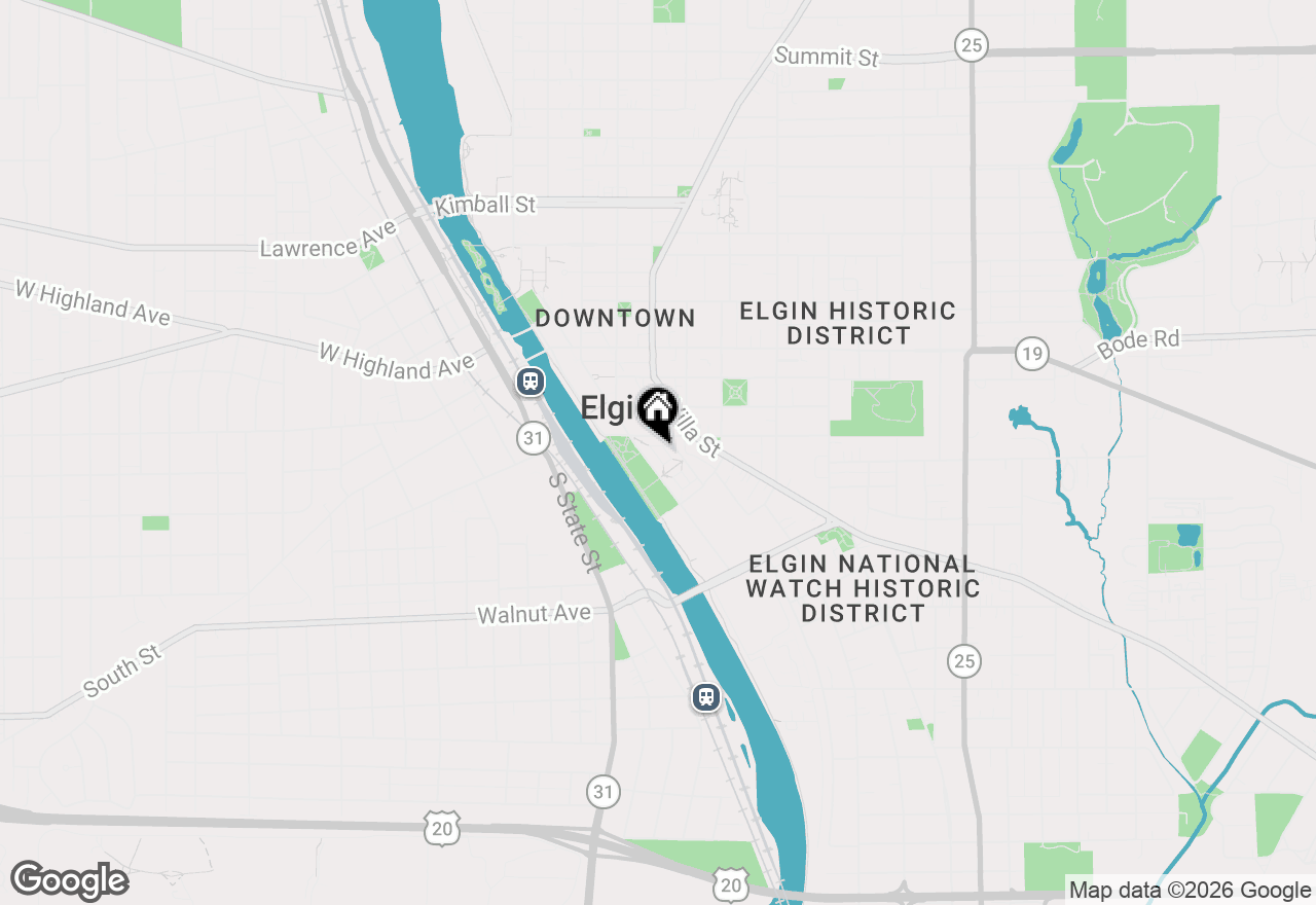 Map of 157 River Walk Court, Elgin, IL 60120