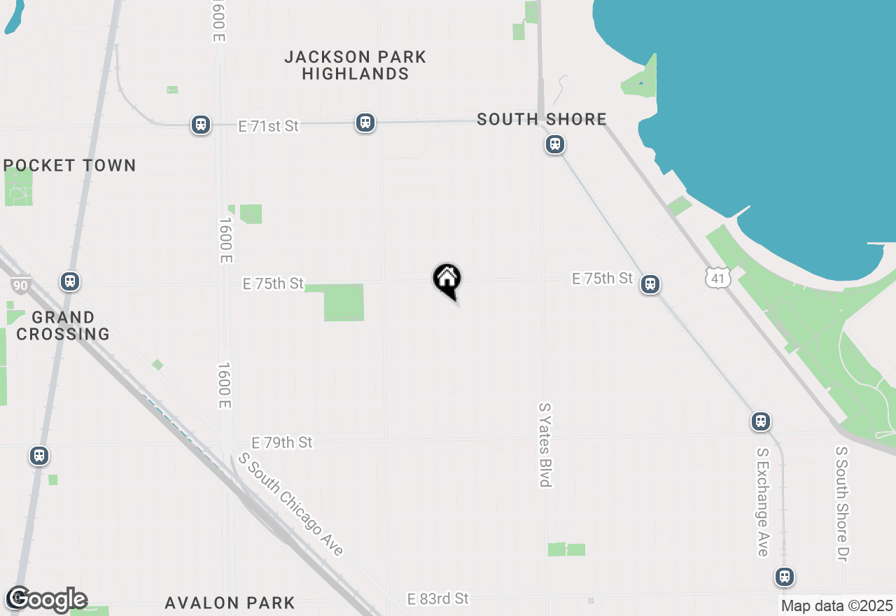 Map of 7545 S Merrill Avenue, Chicago, IL 60649