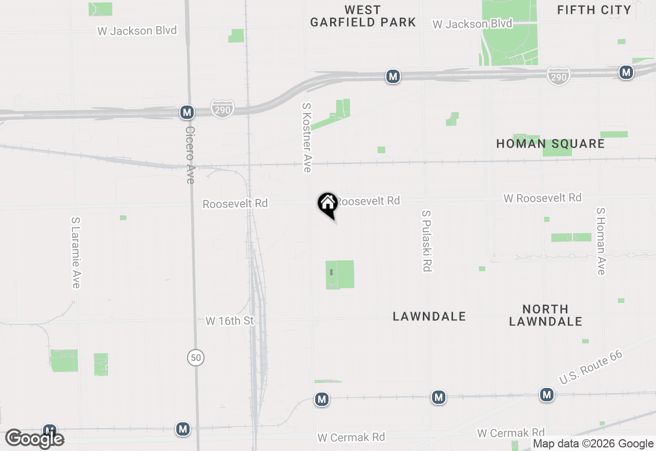 Map of 1251 S Kolin Avenue, Chicago, IL 60623