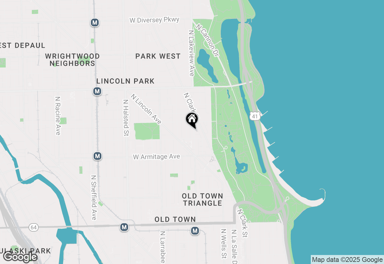 Map of 2124 N Sedgwick Street #CH, Chicago, IL 60614