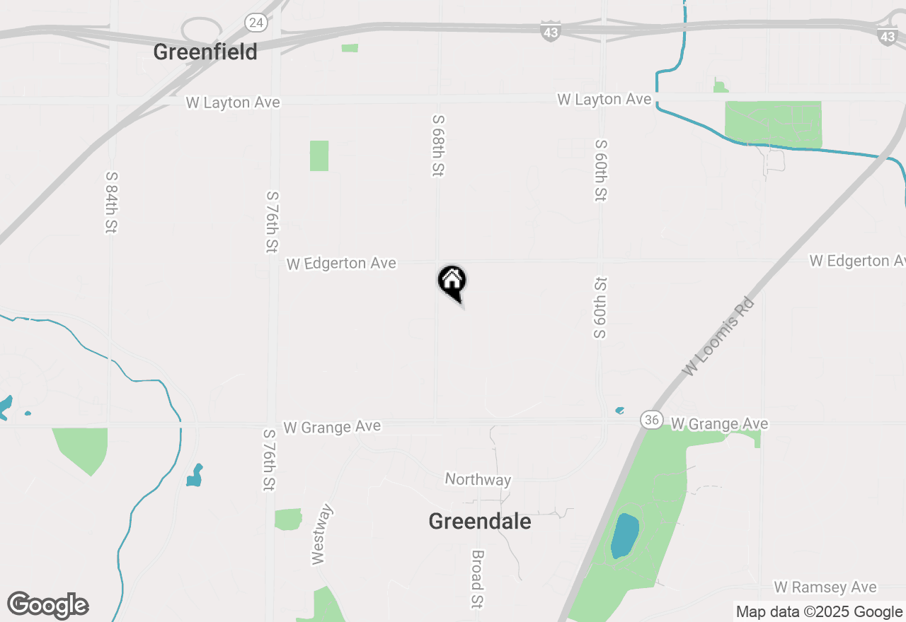 Map of 5219 Millshire Rd, Greendale, WI 53129