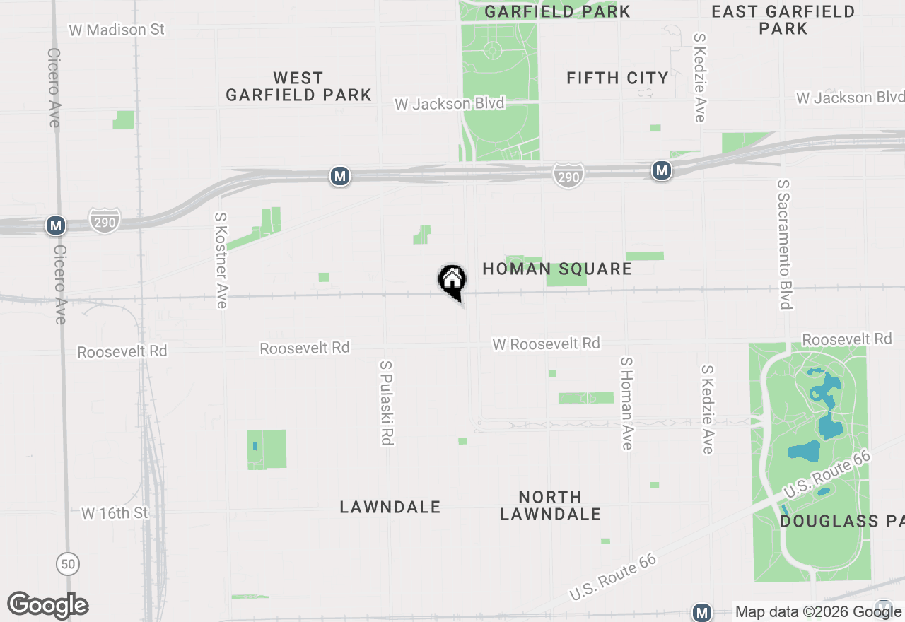 Map of 3819 W Fillmore Street, Chicago, IL 60624