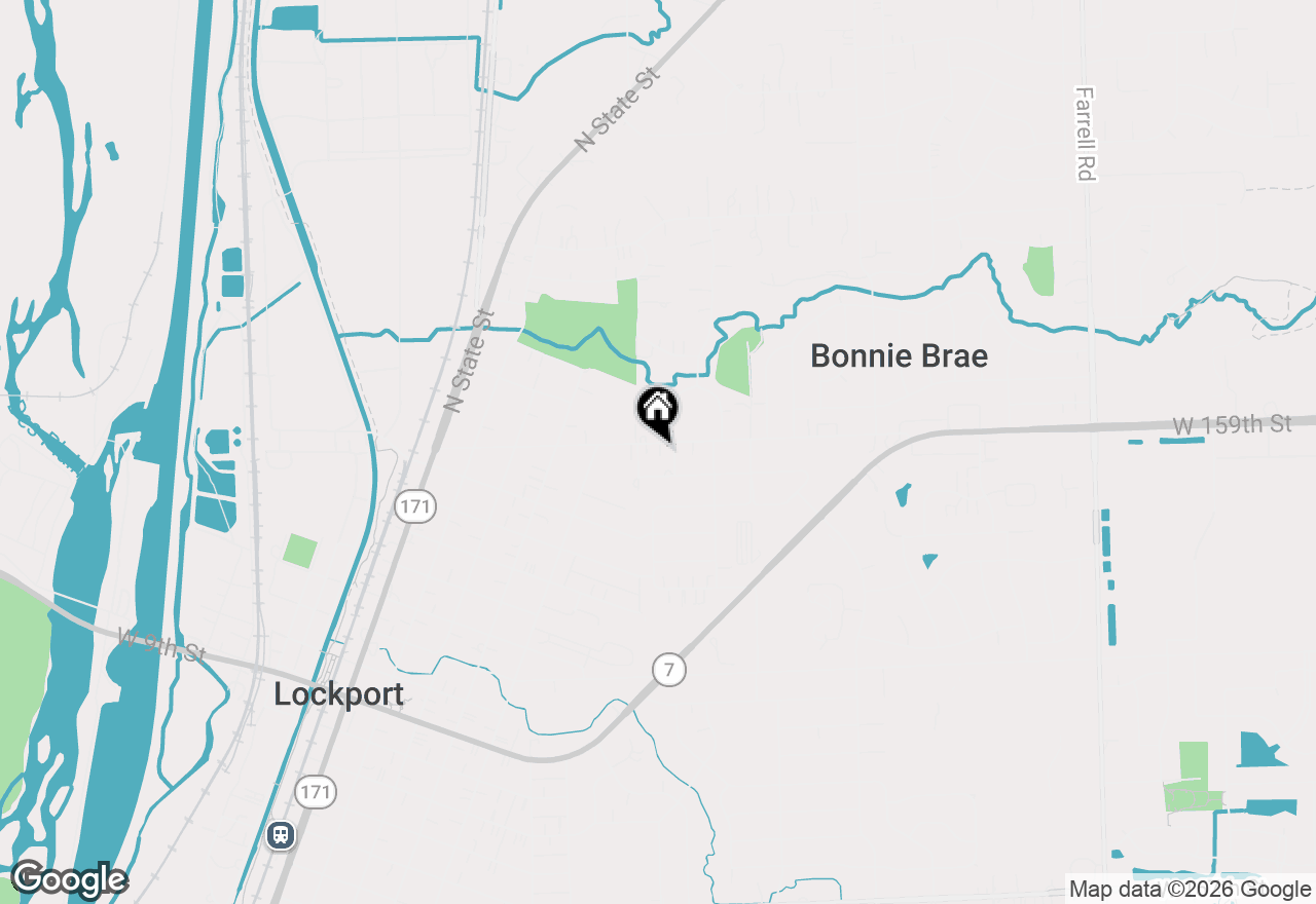 Map of 629 Thornton Street, Lockport, IL 60441