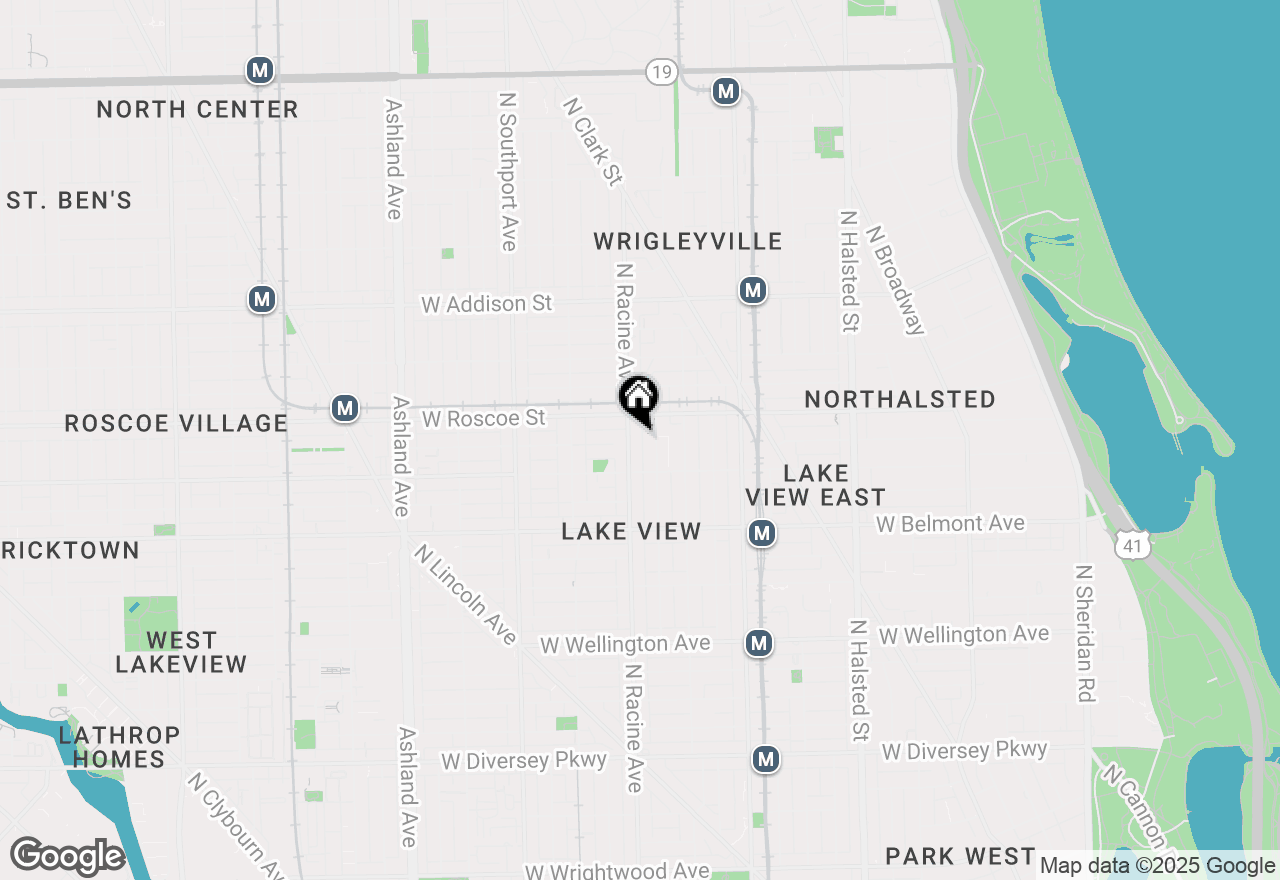 Map of 1152 W School Street #1152, Chicago, IL 60657