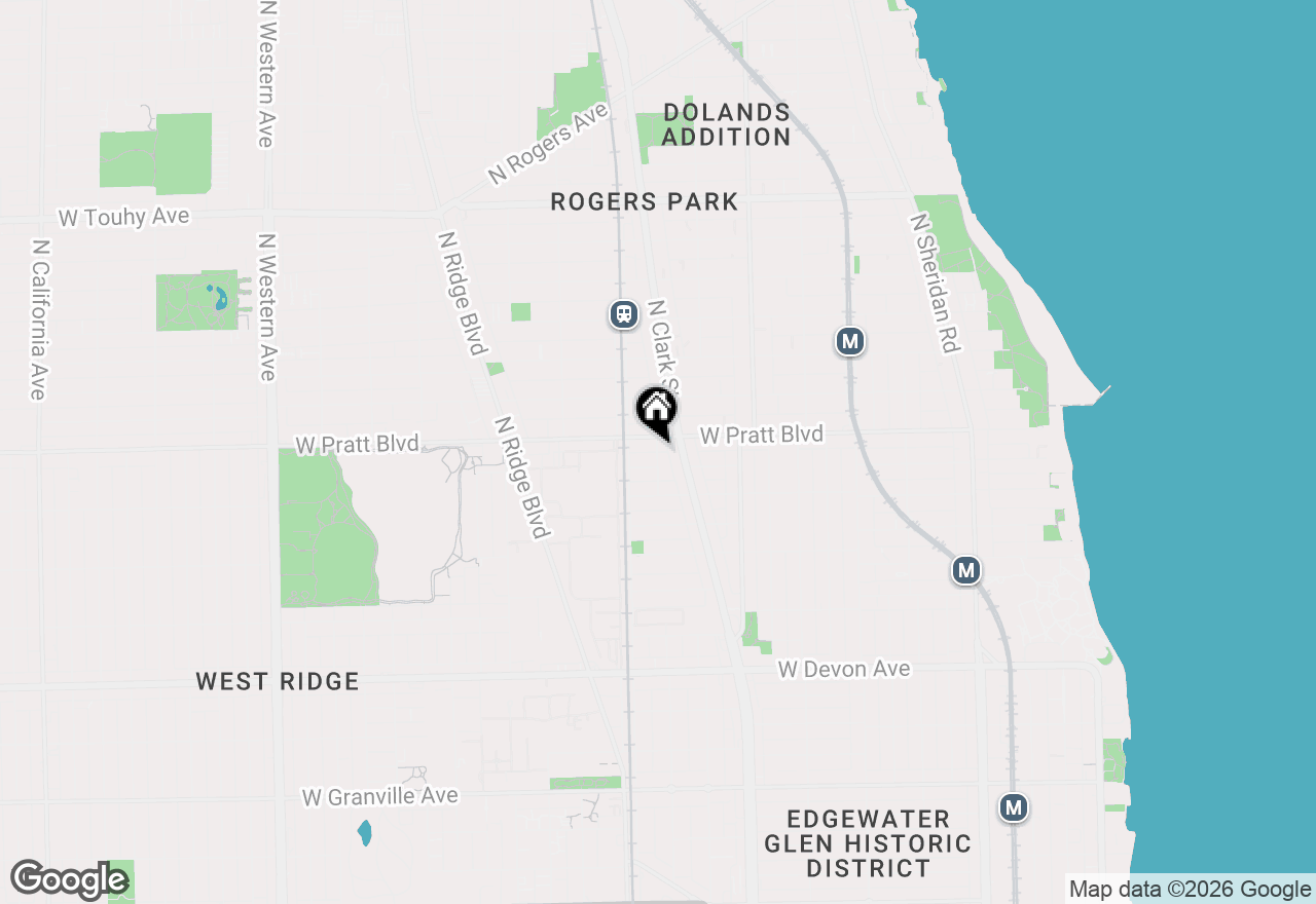 Map of 6755 N Hermitage Avenue #2, Chicago, IL 60626