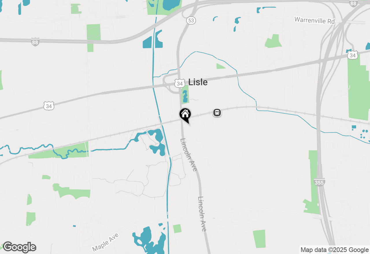 Map of 1209 Lisle Place, Lisle, IL 60532