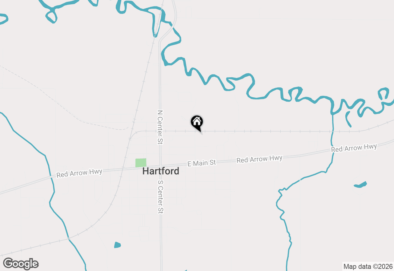 Map of 227 N Edwin Street, Hartford, MI 49057