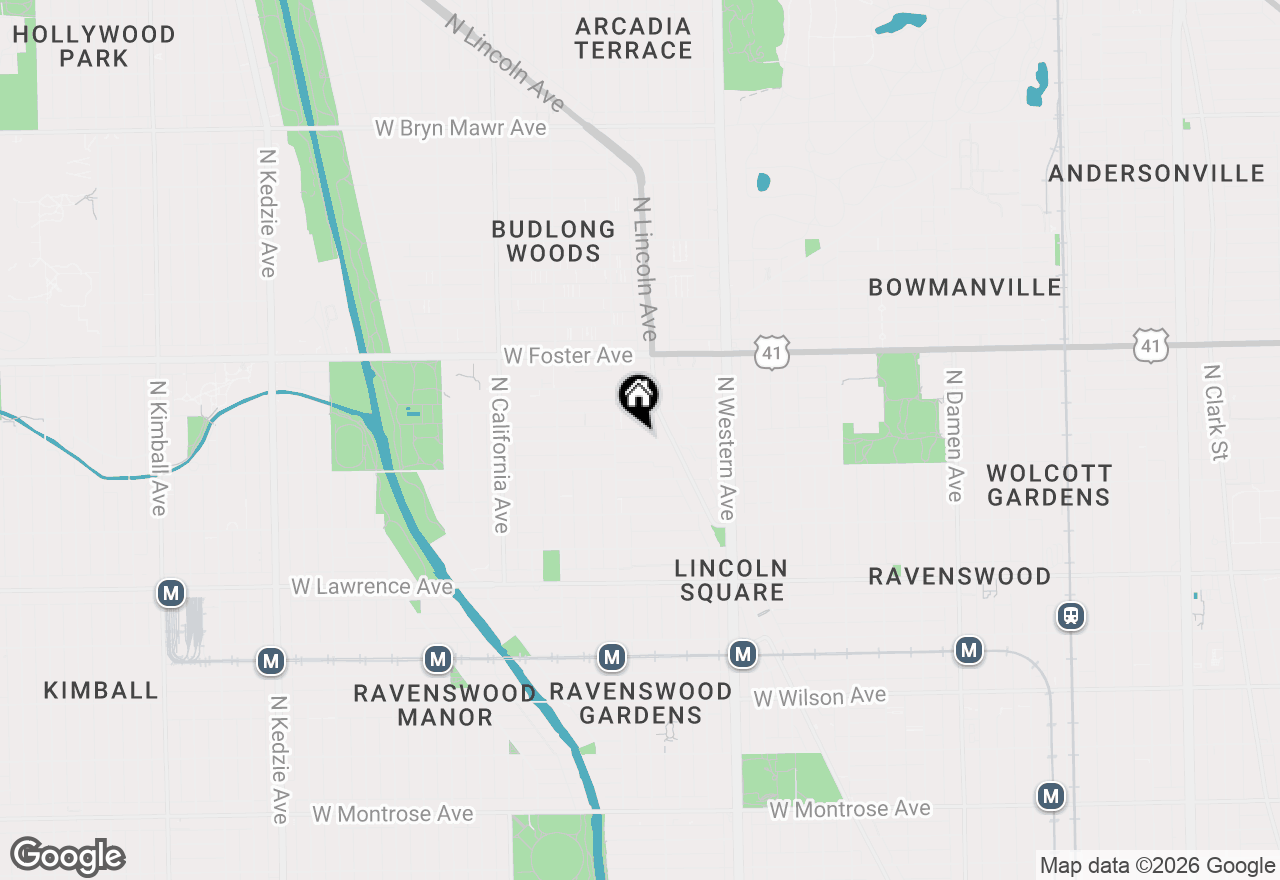 Map of 2540 W Winnemac Avenue #2, Chicago, IL 60625