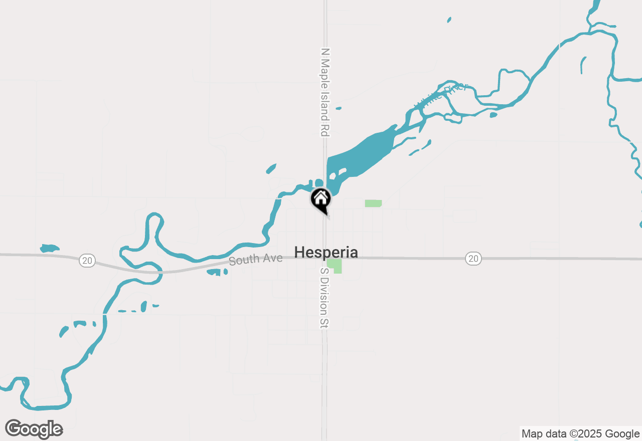 Map of 147 N Division Avenue, Hesperia, MI 49421