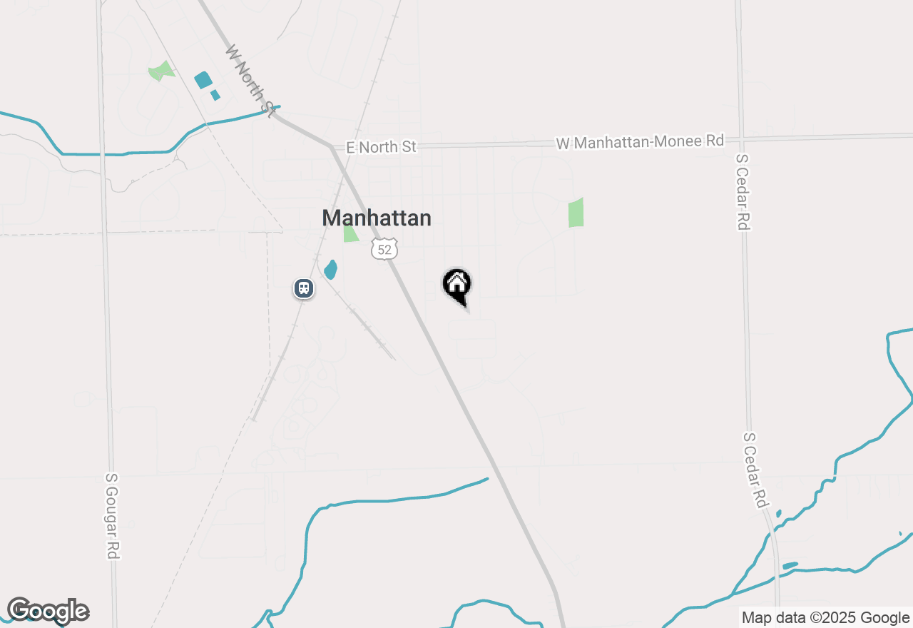 Map of 15110 W Oxford Lane, Manhattan, IL 60442