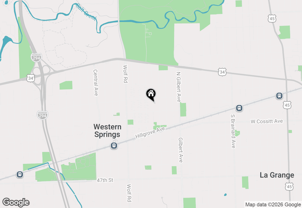 Map of 4120 Ellington Avenue, Western Springs, IL 60558