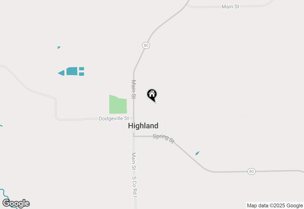 Map of 515 Valley Street, Highland, WI 53543