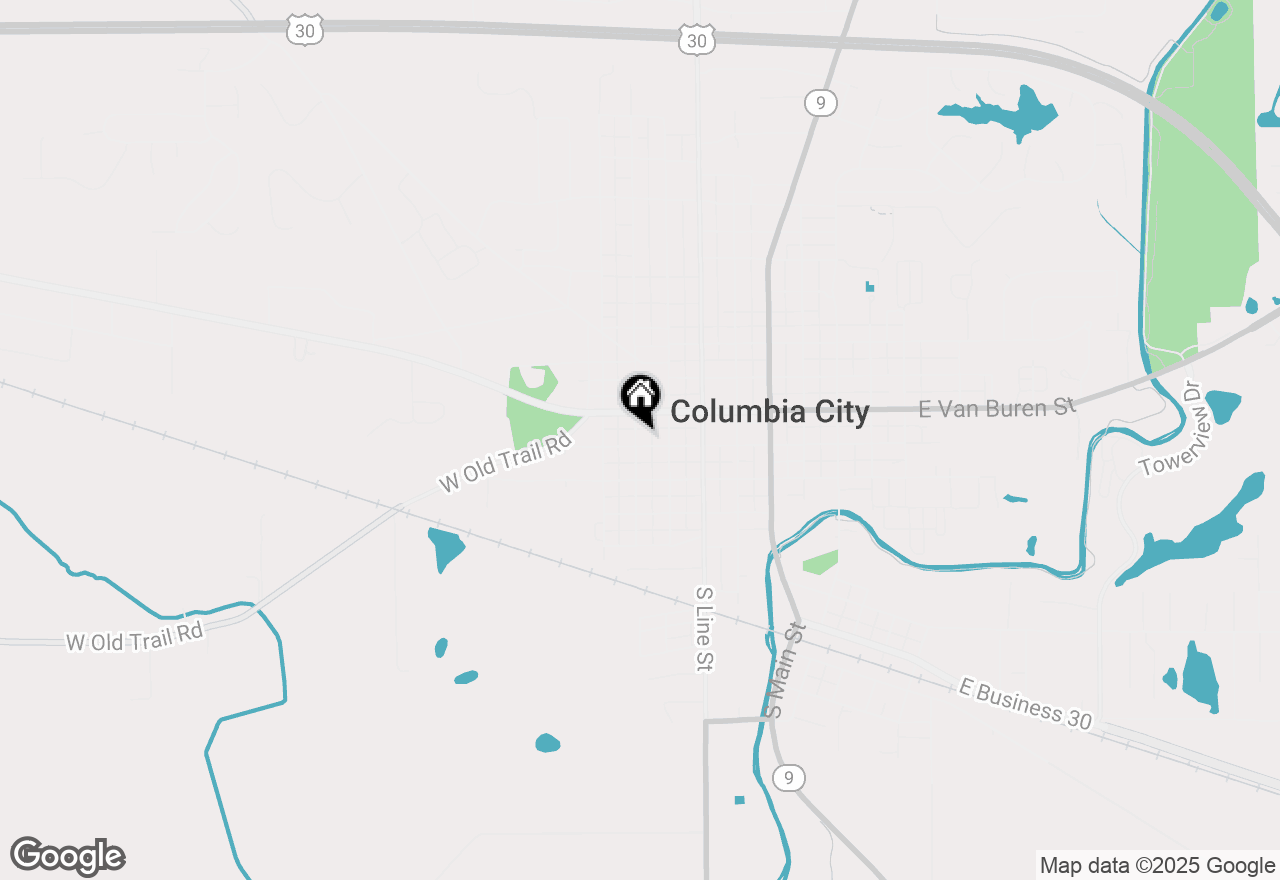 Map of 416 W Market Street, Columbia City, IN 46725
