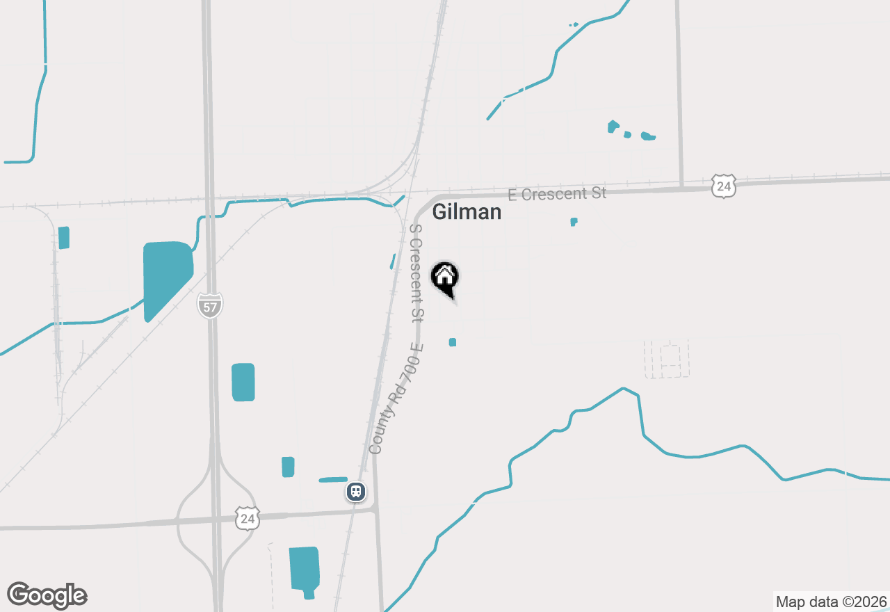 Map of 615 S Central Street, Gilman, IL 60938